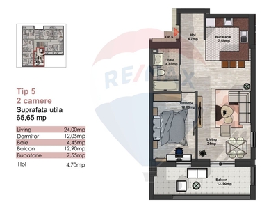 Apartament 2 camere vanzare in bloc de apartamente Bucuresti, 1 Mai