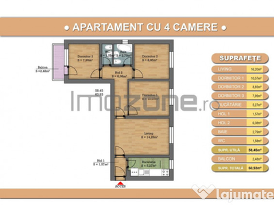 Apartament cu 4 camere, Drumul Taberei, renovat complet 2...