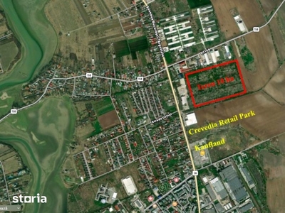 Teren 10 ha langa Kaufland si Crevedia Retail Park