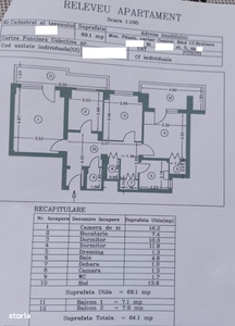 Vând apartament foarte spațios cu 3 camere ultracentral Pitești