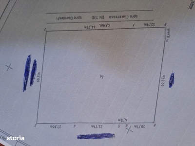 Vând teren, stradal Mioveni DN-73D