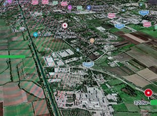 Vindem teren Intravilan in suprafata de 31.028 mp situate in PARCUL INDUSTRIAL FREIDORF-Timisoara