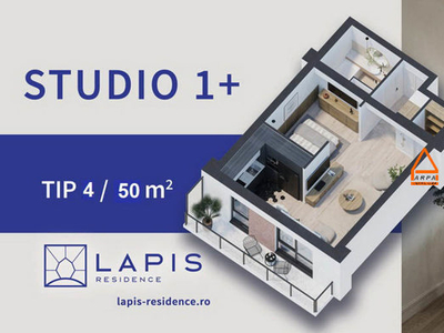 Apartament 1 camera - 50 mp - Direct de la Dezvoltator - LAPIS Residence , Galata