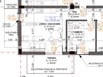 Apartament 3 camere de vanzare | semifinisat | 10 min de Auchan