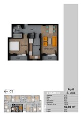 Apartament 2 Camere, 51mp, Decomandat, Zona Sesul De Sus