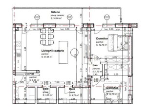 COMISION 0%! Apartament finisat cu 3 camere in bloc nou