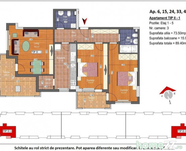 3 Camere Decomandat Metrou N. Teclu