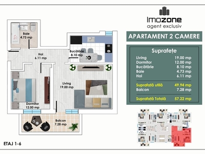 Apartament 2 camere Militari, langa Metrou, 2 camere