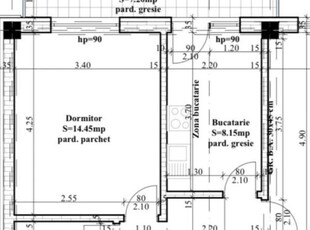 1 camera, decomandat, 39 mp, de vanzare apartament nou in zona Frumoasa, Manta Rosie-Hlincea, Cod 157148