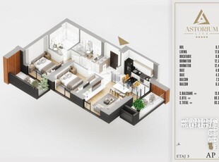 AP. 3 CAM. DECOMANDAT ,PROIECT UPPER PREMIUM P+11 / ASTORIUM!