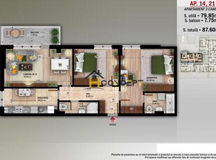 Apartament 3 camere decomandate la cheie Camil Ressu Salajan