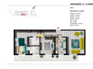 Apartament 3 camere Finalizat Anghel Saligny metrou Pallady Ikea