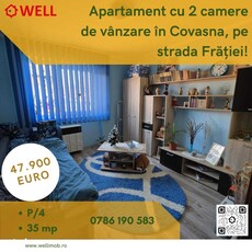 Apartament cu 2 camere de vânzare în Covasna, pe strada Frăției!