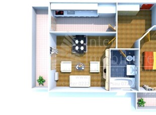 Apartament nou, 2 camere decomandat, 66 mp, Pacurari, de vanzare, Alpha Bank, Cod 157241