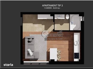 Apartament spatios 2 camere | Prima Inchiriere | Zona Butoaie | Mamaia