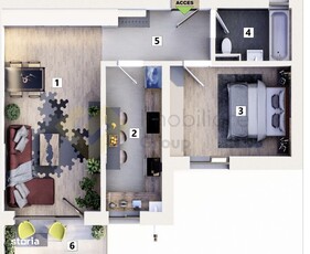 Apartament 2 camere in zona Eroilor, P+2+etaj retras, constructie 2024