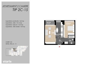 Inchiriez ap. 2 camere zona Coresi bloc nou, disp imediat