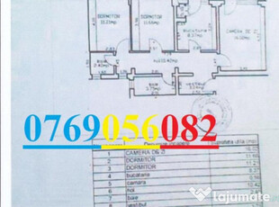 Ap 3 cam zona Vidin conf 1 decomandat LIBER, Spatios, etaj 2