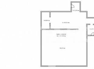 Spatiu comercial de vanzare 147 mpu zona Turnisor