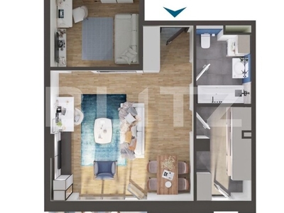 Apartament 2 camere, 49 mp, bloc nou, zona Iris