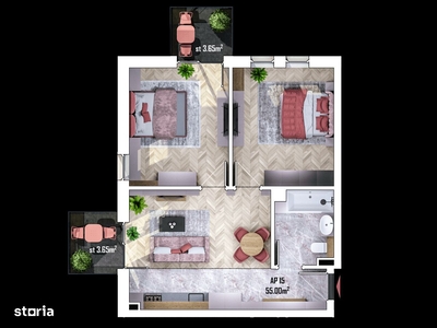 Apartament 4 camere| Ansamblul Rezidential Iris| Parcare inclusa