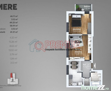 Brancoveanu - Aurel Persu - 2 camere