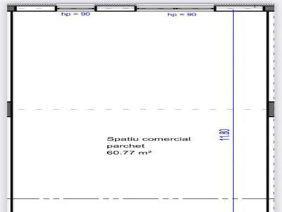Spatiu de 60,77 mp, cu vitrina, in zona Eroilor