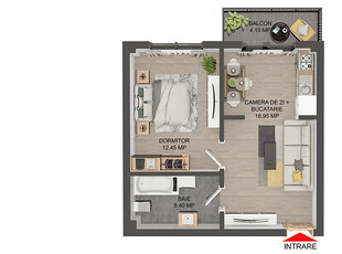 Apartament 2 camere finalizat bloc nou Cartierul Iriss comision 0