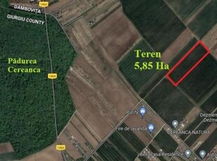 SAbAreni, teren intravilan construibil 5,85 ha, ntre 2 pAduri