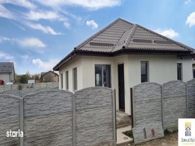 DOMNESTI | Casa parter | toate utilitățile | placa beton | asfalt