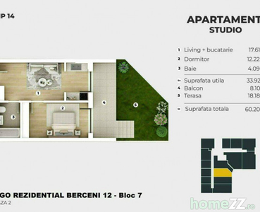 AP 2 Camere Berceni - 400m Metrou - Parc | Piscina