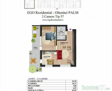 Ap 2 Camere - Oltenitei Palm - Parc