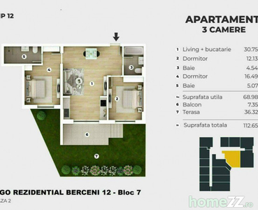 Ap 3 camere - Berceni 400m Metrou - Oferta Exclusiva