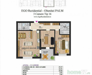 Ap 3 Camere - Oltenitei PALM - Parc