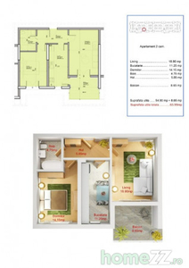 Acte finalizate: Apartament 2 camere