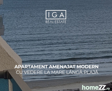Apartament amenajat modern cu vedere la mare langa plaja