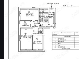 Apartament -sad de inchiriat