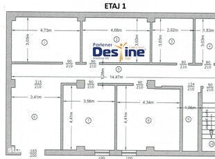 Spatiu comercial 4C D+P+1+M 500 mp UTILI - Podu de Fier