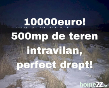 10000euro! Teren intravilan 500mp