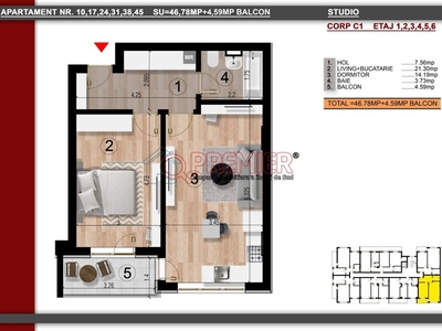 Apartament 2 camere Metrou Berceni, promotie la 2 camere pe etaj 6