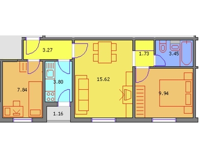 Vanzare apartament 2 camere, situat in Tg-Jiu, Aleea Garofitei