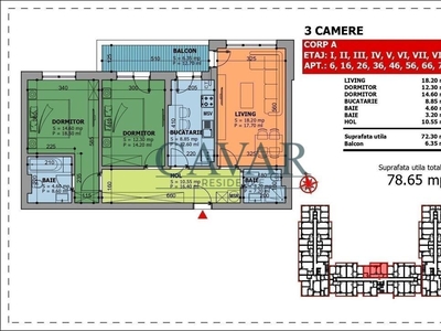 Apartament 2 Camere | Hils Brauner | Loc parcare | Centrala | Balcon