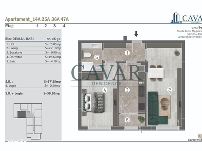 Apartament 3 camere de vânzare la cheie | Comision 0% | Șelimbăr