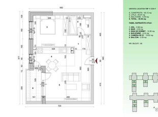 Apartament 2 camere 56mp, cesiune, septembrie 2025- High Garden East