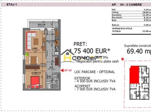 Apartament 2 camere, bloc nou, 10 min Metrou Aparatorii Patriei