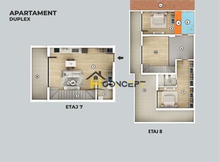 Apartament 3 camere Penthouse metrou Berceni 8min Popesti