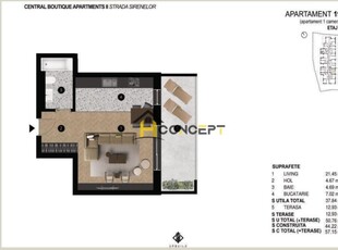 Garsoniera zona Marriott finisaje Premium Comision 0