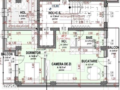 Apartament de 2 camere, 44 mp, 2 balcoane,parcare,Zona Tineretului