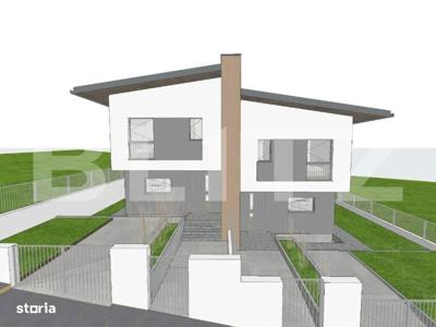 Teren cu proiect autorizat pentru o casa cuplata, 550mp, zona Tauti