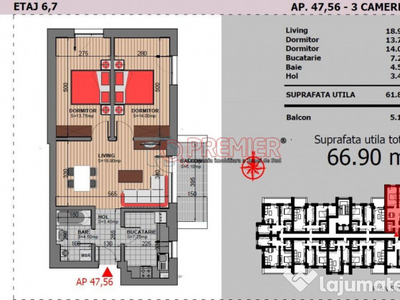 Grand Arena Mall - 3 camere - 85298 euro